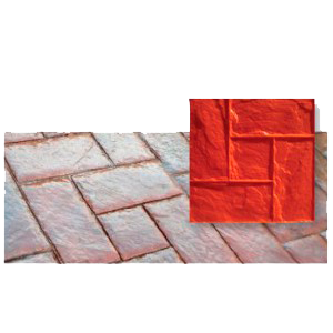 béton décoratif empreinte pour béton imprimé imitation brique avec cabochon