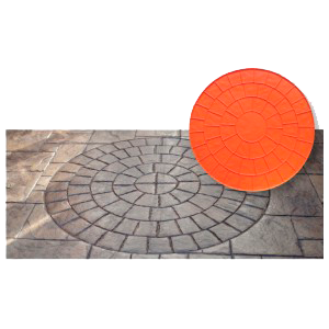 béton décoratif empreinte pour béton imprimé empreinte imitation cercle pave