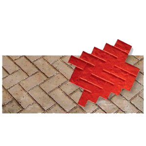 béton décoratif empreinte pour béton imprimé empreinte imitation chevron double