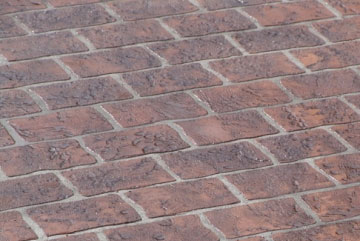 allée en béton matricé