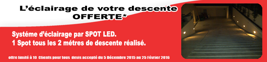 promotion descente de garage synfy