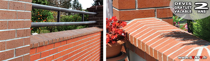 clôture de jardin en brique  synfy
