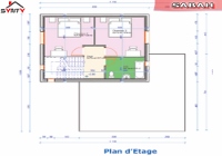 plan de l'étage de la maison inviduelle modèle SABAH