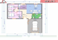 plan du rdc de la maison inviduelle modèle SELEN