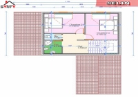 plan de l'étage de la maison inviduelle modèle SELIN