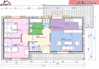 plan du rdc de la maison inviduelle modèle SEMRA