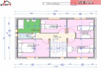 plan de l'étage de la maison inviduelle modèle SENA