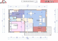 plan du rdc de la maison inviduelle modèle SENA