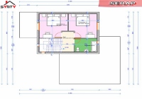 plan de l'étage de la maison inviduelle modèle SERAP
