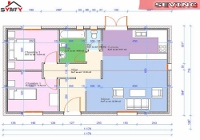 plan du rdc de la maison inviduelle modèle SEVINC