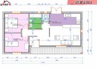 plan du rdc de la maison inviduelle modèle SEZGI